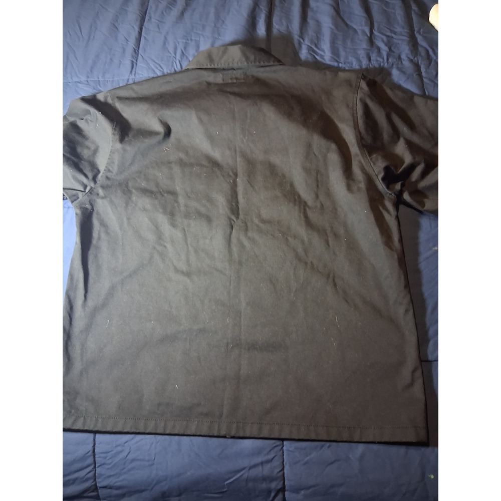 Stussy Jacket‎ mens MEDIUM blue workwear script logo collared bomber Size M - Picture 6 of 7